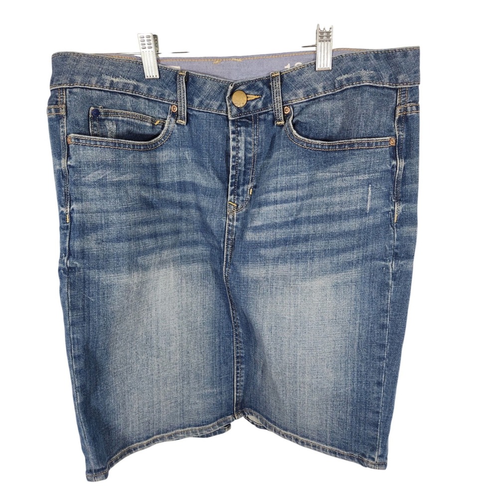 GAP‎ 1969 Womens Distressed Denim Pencil Skirt Size 30/10